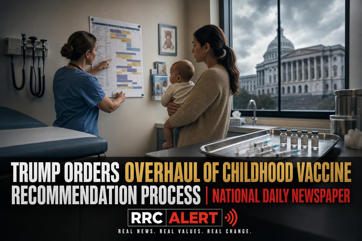 Trump orders overhaul of childhood vaccine recommendation process