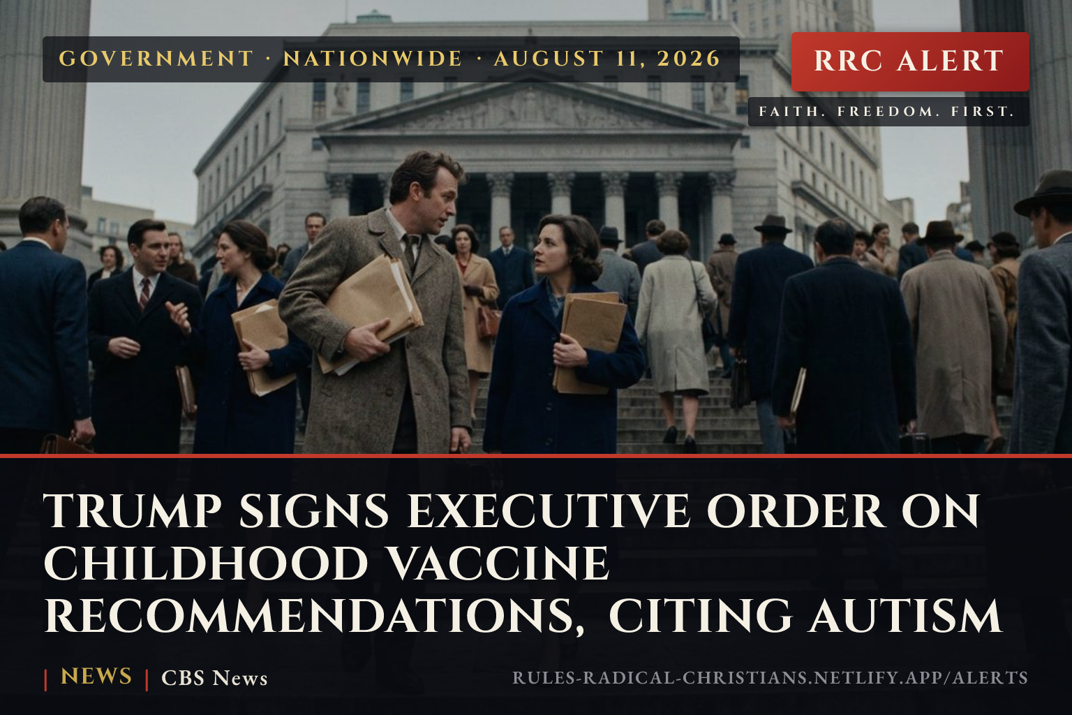 Trump Signs Executive Order on Childhood Vaccine Recommendations, Citing Autism